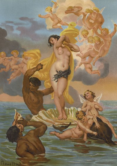 The Birth of Aphrodite by Spanish School